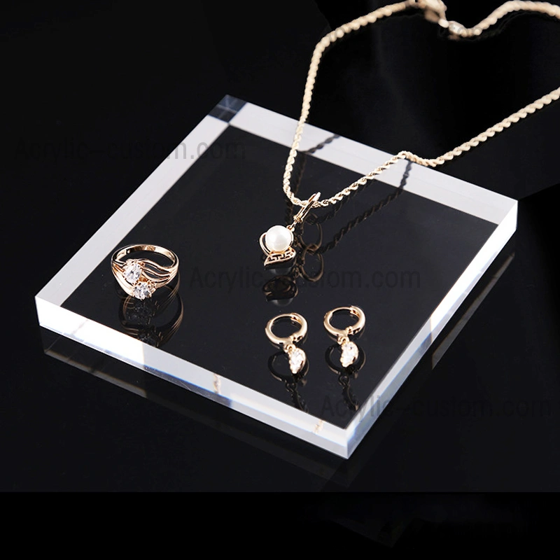 ジュエリーディスプレイブロック-アクリルネックレスディスプレイスタンド 