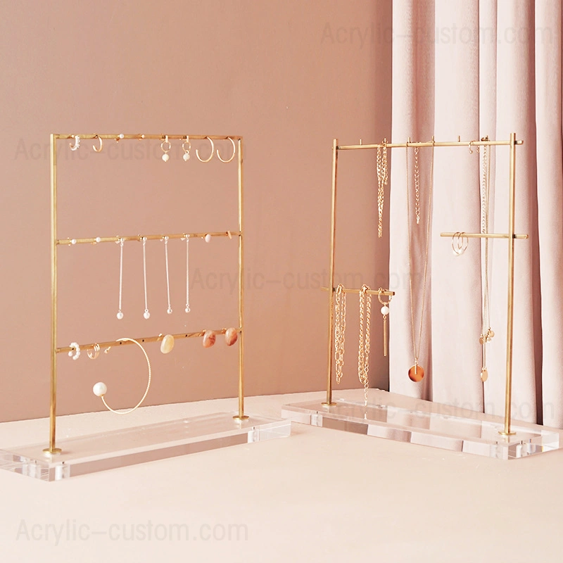 イヤリング収納ホルダーアクリルジュエリースタンド-カスタムアクリルディスプレイ 