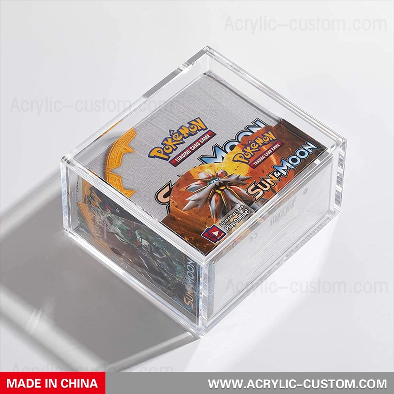 Wholesale Pokemon Booster Box Clear Game Collection Case - Acrylic Box