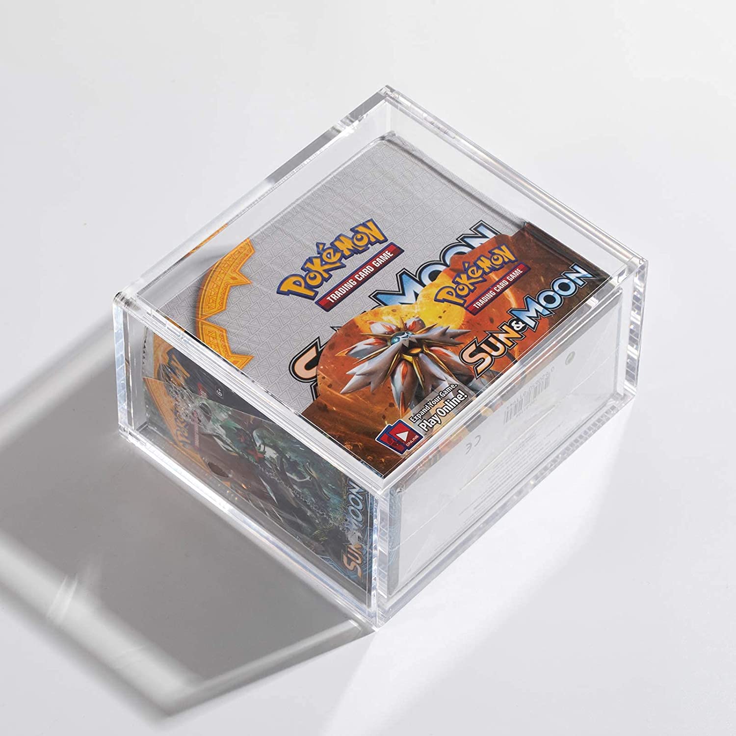 Pokemon Trading TCG Booster Box Acrylic Cover Plastic Transparent Protect Case 