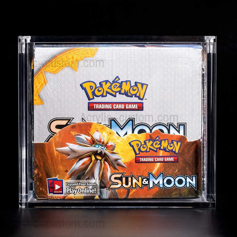 Wholesale Pokemon Booster Box Clear Game Collection Case - Acrylic Box