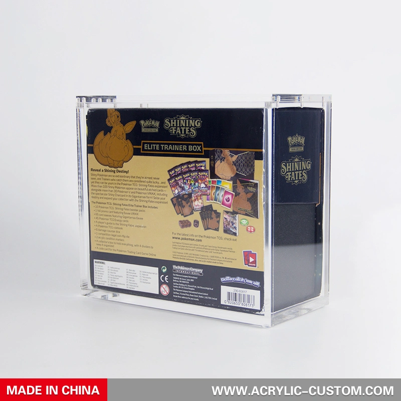 卸売安いポケモンブースターボックスアクリルクリアブースターボックス工場 