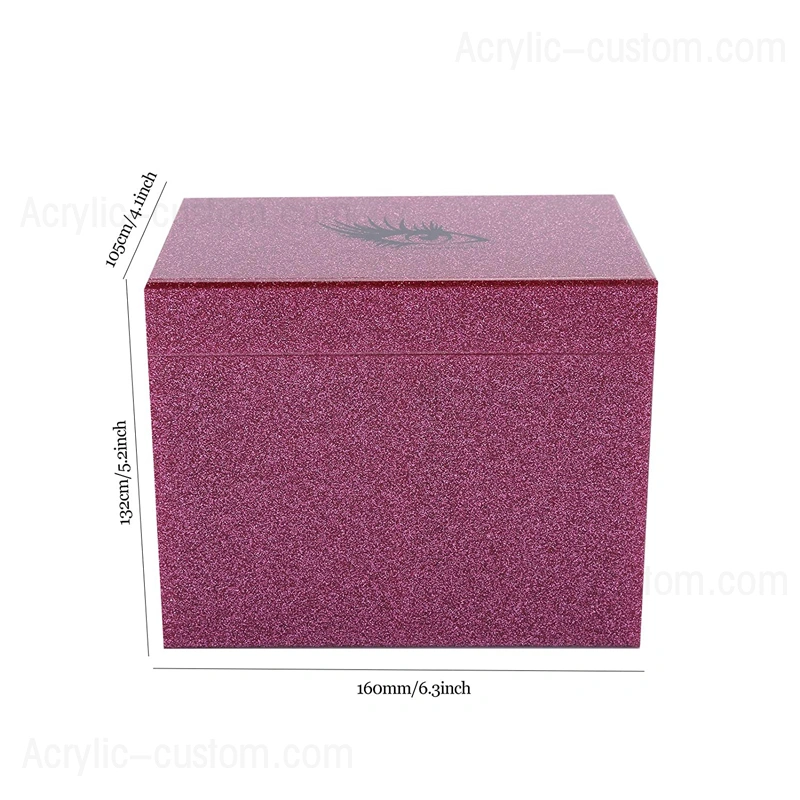 カスタムまつげ収納ボックスビューティーラッシュオーガナイザータイル付き 