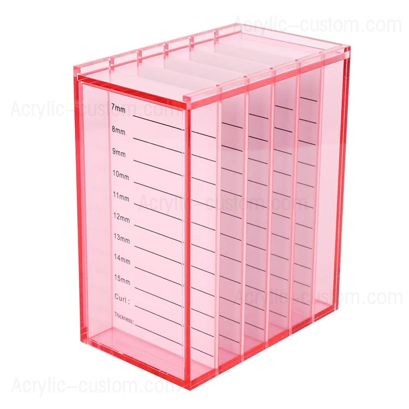 まつげ収納ボックスホームビューティーサロン用5層ラッシュタイルオーガナイザー 