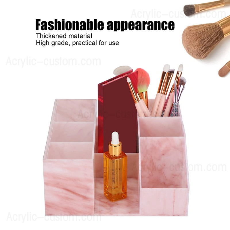 工場価格まつげ収納ボックスピンクマーブルラッシュオーガナイザー 