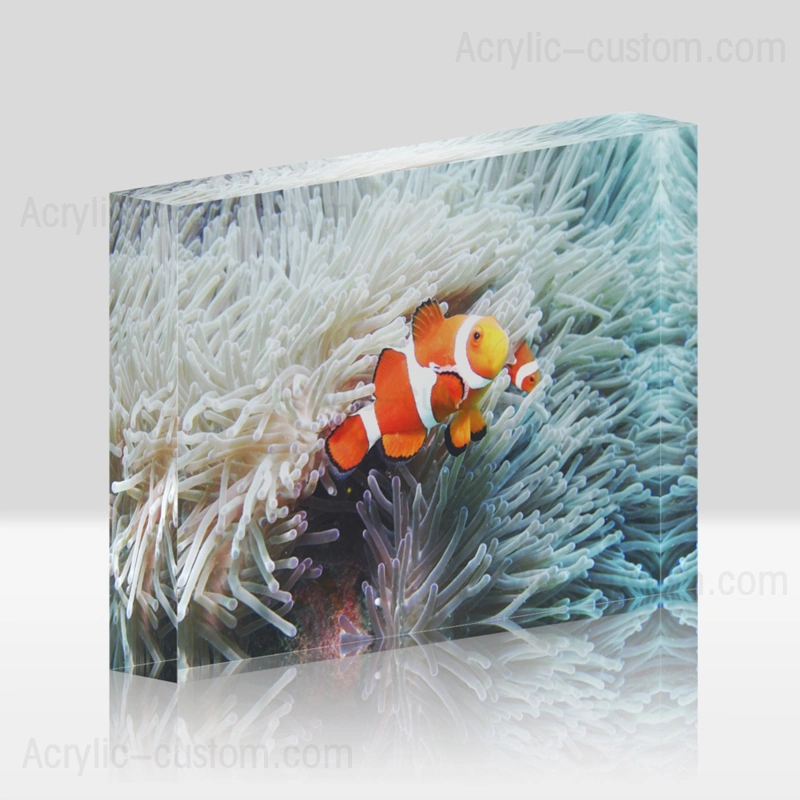 卸売安いアクリルロゴブロックアクリル写真装飾ブロック 