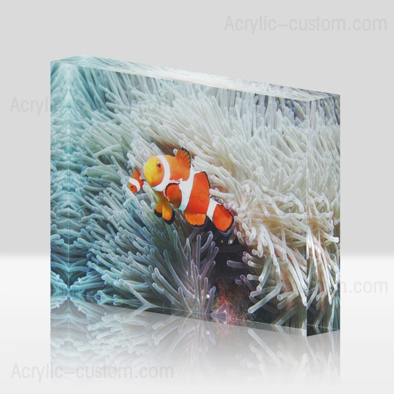 卸売安いアクリルロゴブロックアクリル写真装飾ブロック 