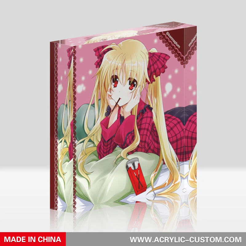 文鎮用アクリルブロックカスタムUVプリントパターンフォトブロック 