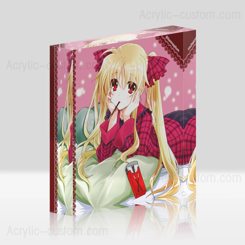 文鎮用アクリルブロックカスタムUVプリントパターンフォトブロック 