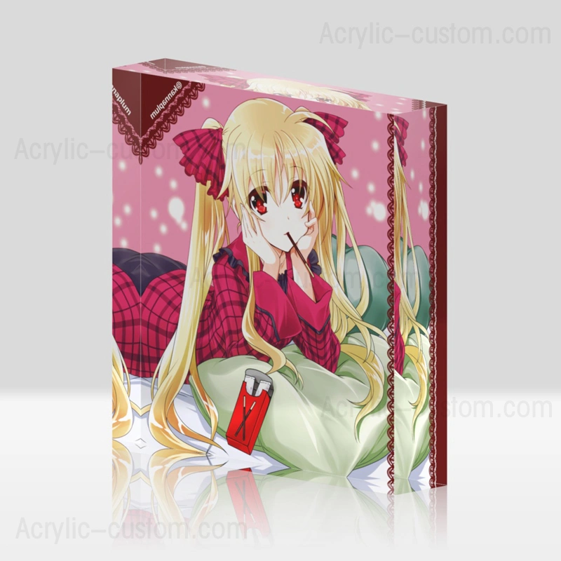 文鎮用アクリルブロックカスタムUVプリントパターンフォトブロック 