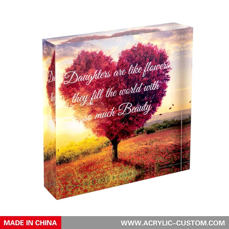 工場価格アクリルブロック文鎮用クリアブロック 