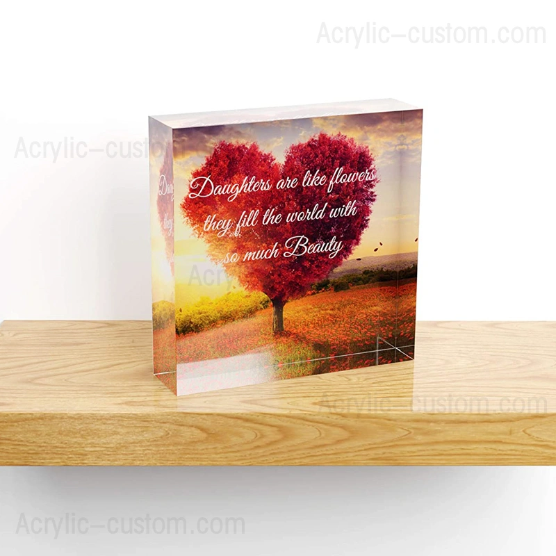 工場価格アクリルブロック文鎮用クリアブロック 