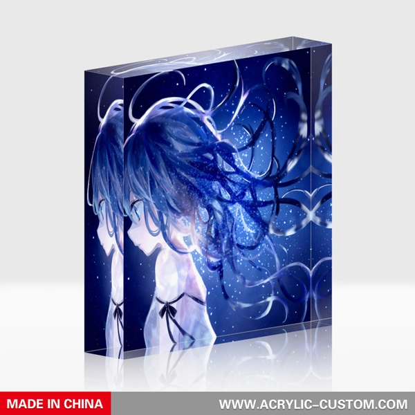 Großhandel billiger Acrylblock, Anime-Mädchen-Fotoanzeigeblöcke