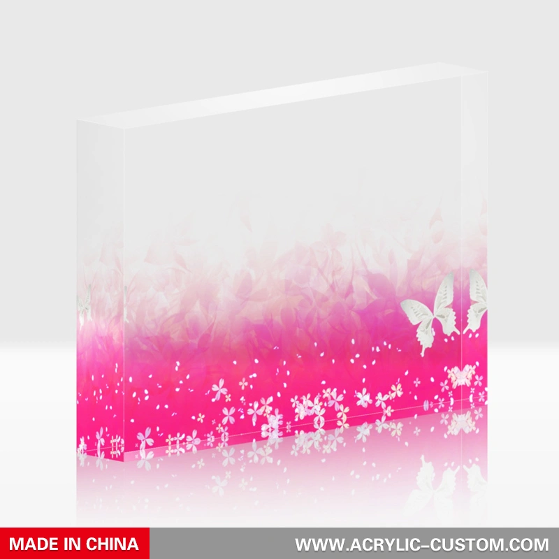 工芸品用の透明な色のアクリルブロック-アクリルブロックの卸売 