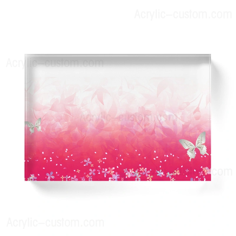 工芸品用の透明な色のアクリルブロック-アクリルブロックの卸売 