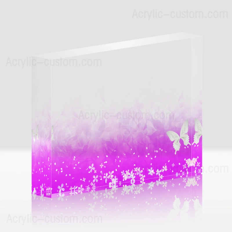 工芸品用の透明な色のアクリルブロック-アクリルブロックの卸売 