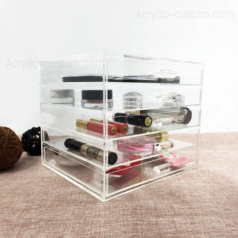 アクリル化粧品収納ケース-引き出し化粧オーガナイザー卸売 