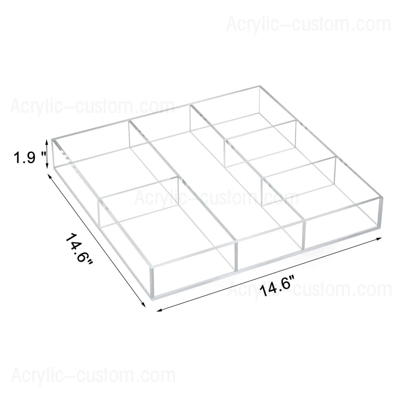 安い引き出しアクリルオーガナイザー収納トレイ、オーガナイザー卸売 