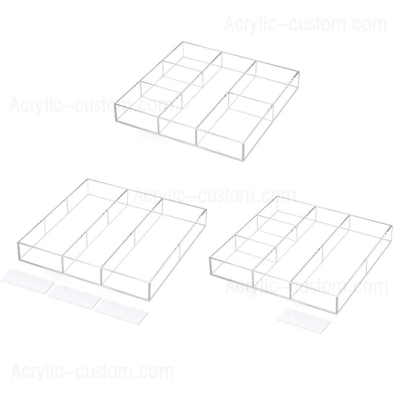 安い引き出しアクリルオーガナイザー収納トレイ、オーガナイザー卸売 