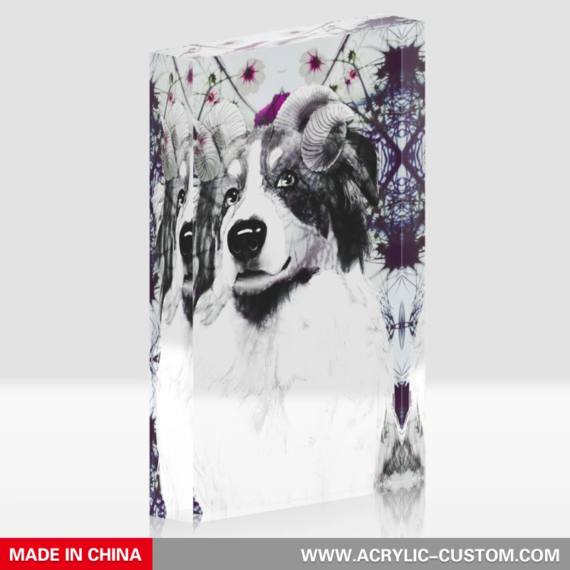 お土産用のカスタムクリアアクリルフォトブロック-ディスプレイブロック工場 