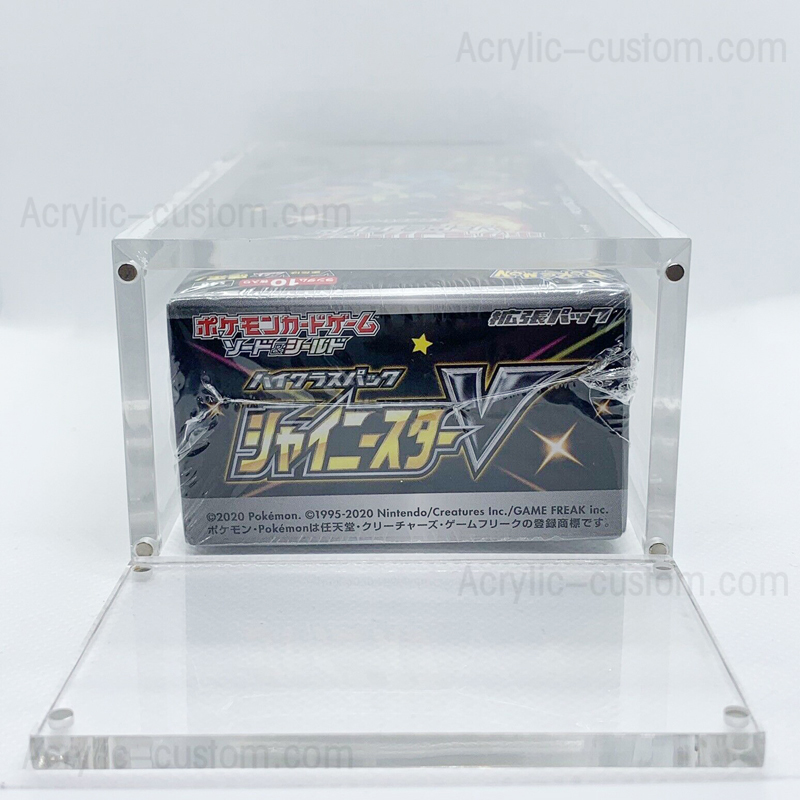 Acrylic Pokemon Booster Box Game Display Cases Booster Boxes