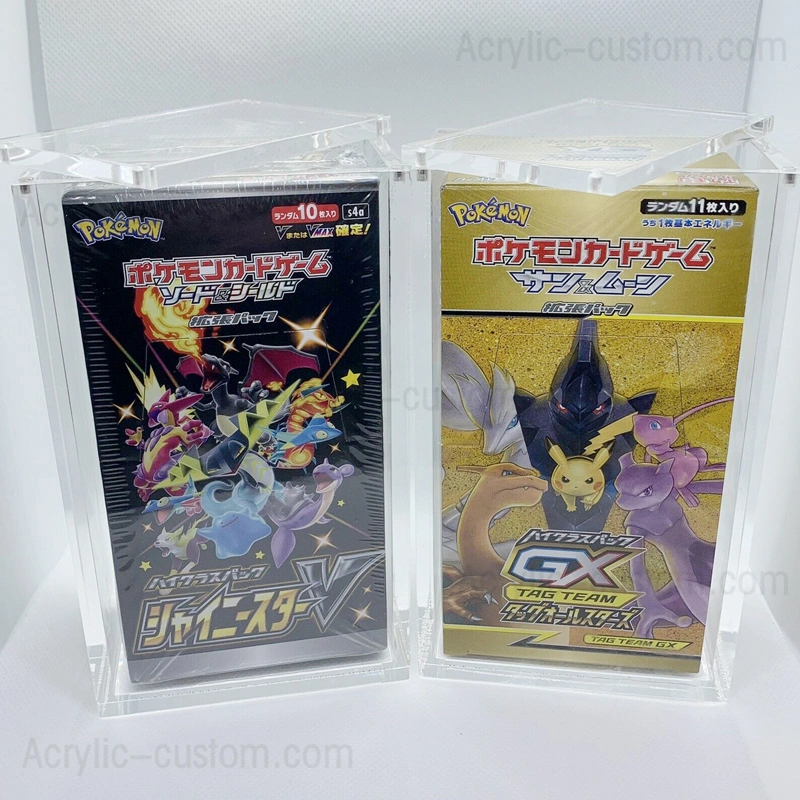アクリルポケモンブースターマグネットボックスゲームの陳列ケース-ブースターボックス 