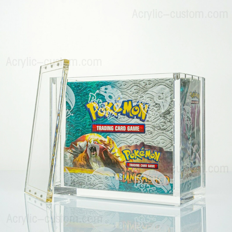 Kevenal Booster Box Protector Cases - 0.7mm Ultra Clear Plastic Covers For TCG Collections (5 Pack)