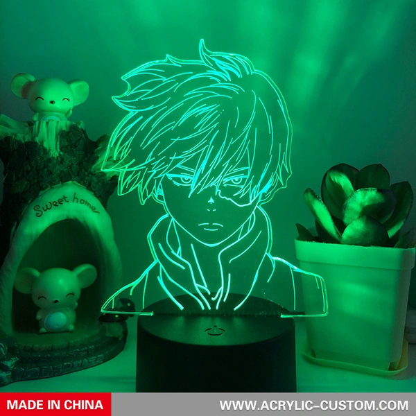 アニメキャラクター3DナイトライトアクリルイリュージョンLEDナイトライトブランク