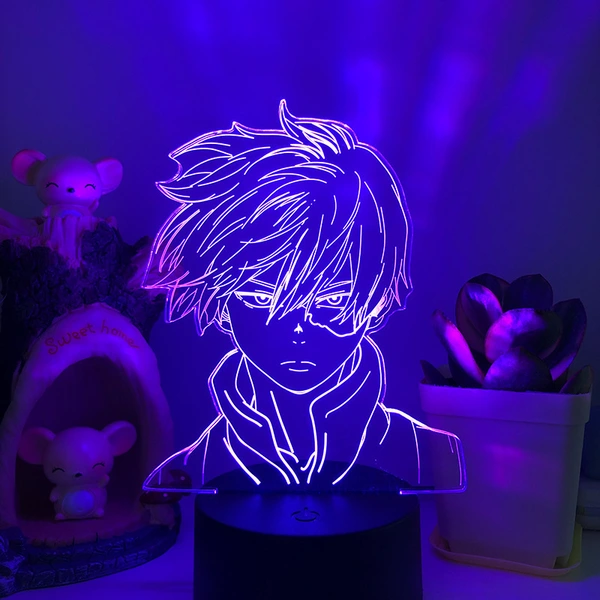 アニメキャラクター3DナイトライトアクリルイリュージョンLEDナイトライトブランク