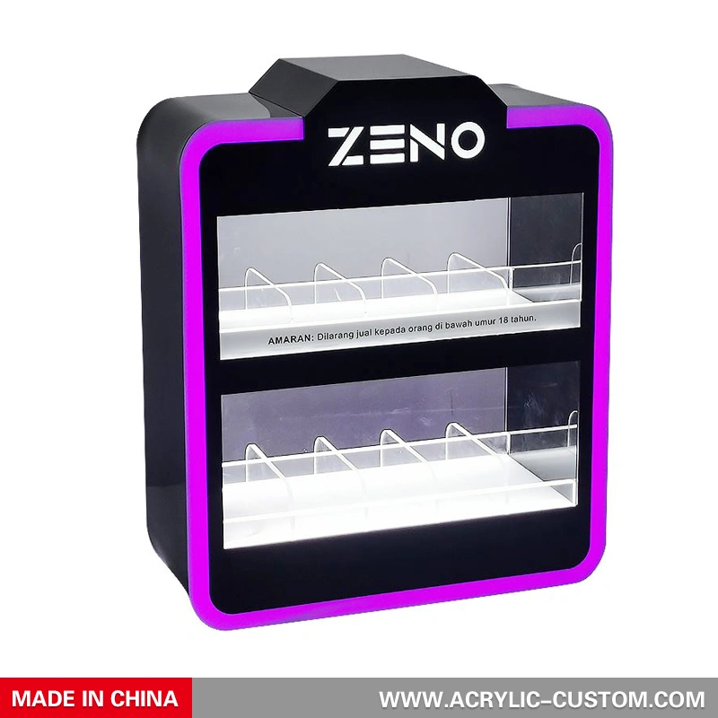 خزانة عرض LED للعصير الإلكتروني - عرض متجر بيع بالتجزئة vape مخصص 
