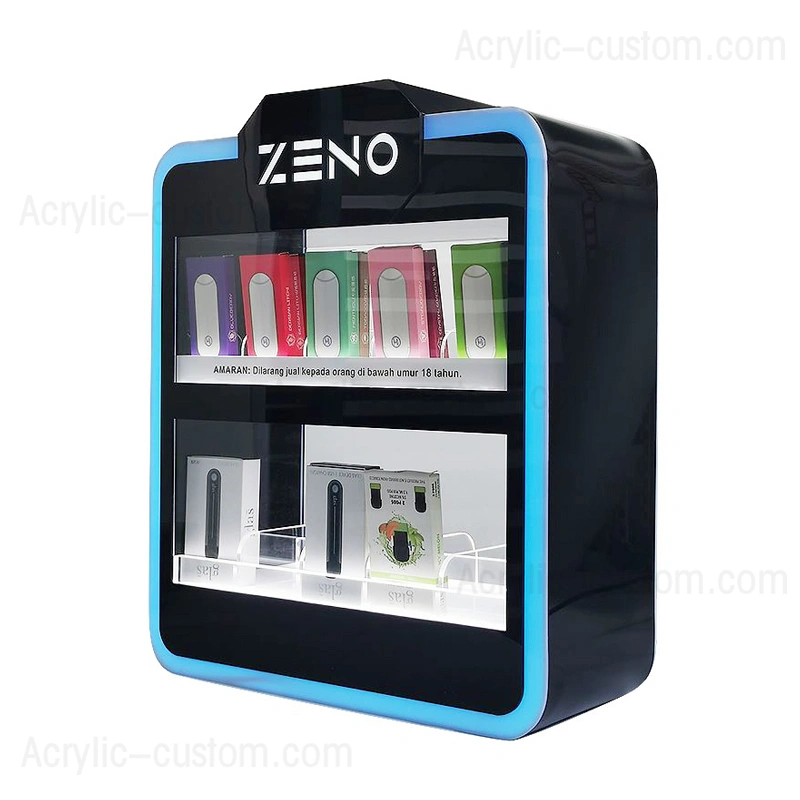 خزانة عرض LED للعصير الإلكتروني - عرض متجر بيع بالتجزئة vape مخصص 