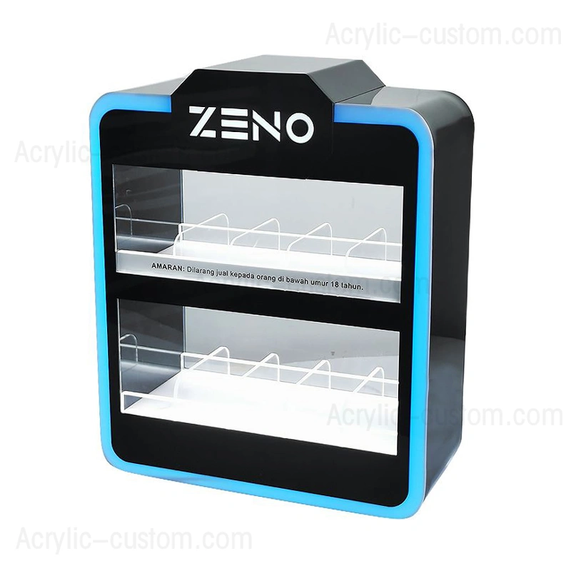 خزانة عرض LED للعصير الإلكتروني - عرض متجر بيع بالتجزئة vape مخصص 