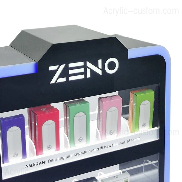 e-ジュースLEDディスプレイキャビネット-vape小売店ディスプレイカスタム