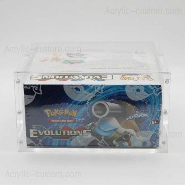 caja de sobres de acrílico pokemon xy evoluciones - paquetes de acrílico pokemon
