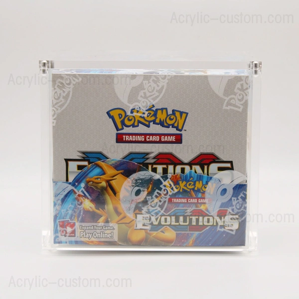 caja de sobres de acrílico pokemon xy evoluciones - paquetes de acrílico pokemon