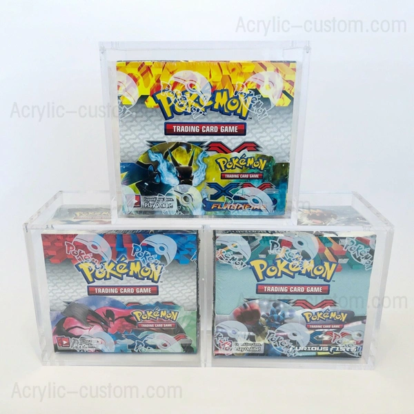 wholesale caja de refuerzo de pokemon acrílico de voltaje vivo, caja de voltaje vivo