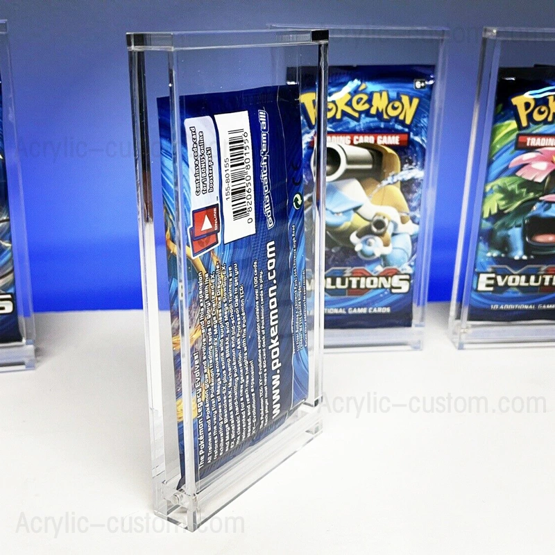 Pokemon Booster Pack Card Acrylic Display Case Magnetic