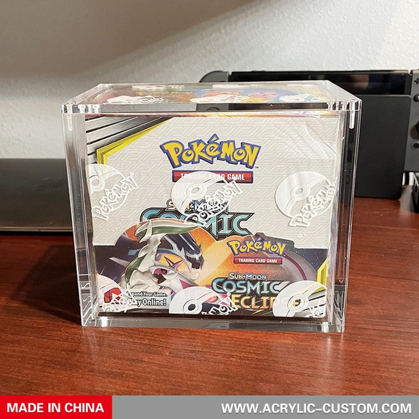 Wholesale Acrylic Pokemon Evolutions Booster Box Acrylic Trainer Box