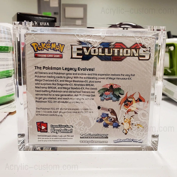 Wholesale Acrylic Pokemon Evolutions Booster Box Acrylic Trainer Box