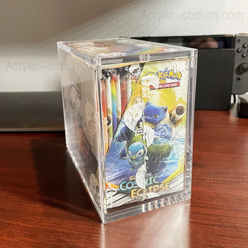 Wholesale Acrylic Pokemon Evolutions Booster Box Acrylic Trainer Box