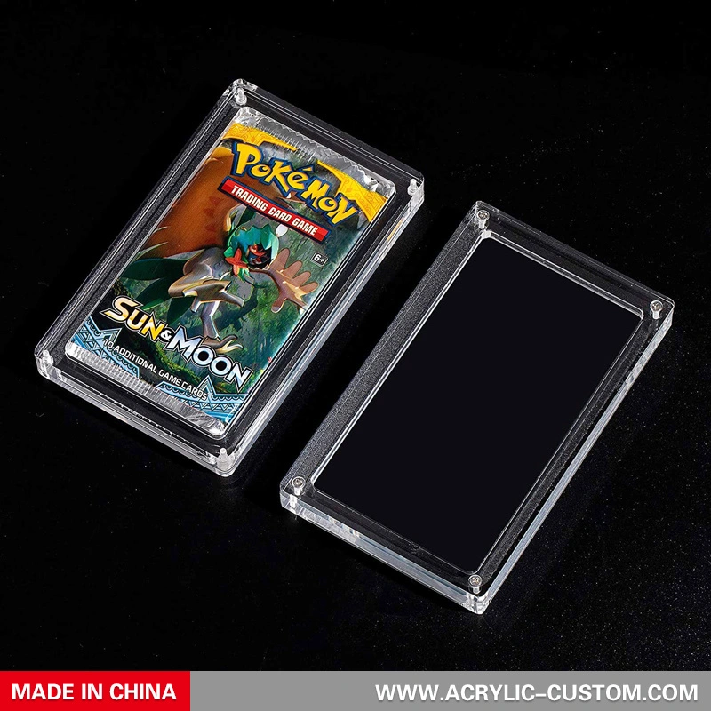 Cheap Small Pokemon Booster Boxes Acrylic Pokemon Card Packs Display