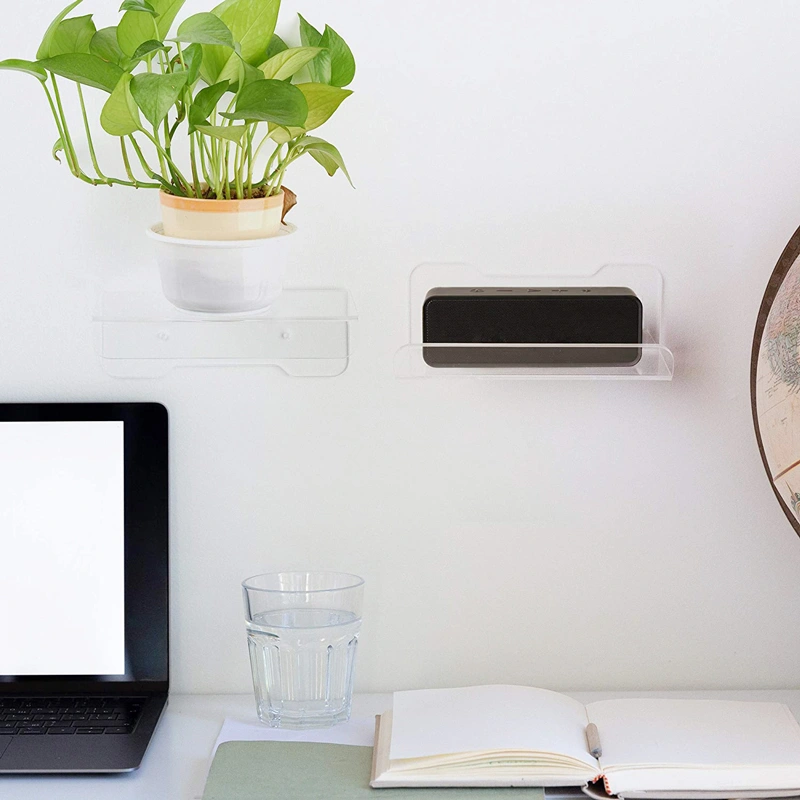 アクリルフローティングシェルフバスルーム用クリア収納棚 