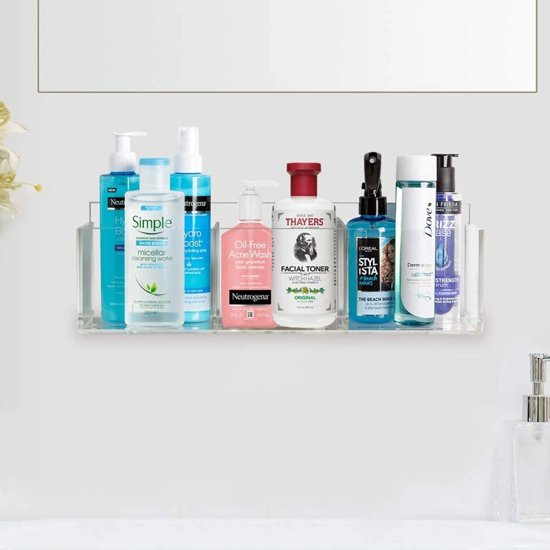 アクリル棚化粧棚用バスルームクリアシェルフ 
