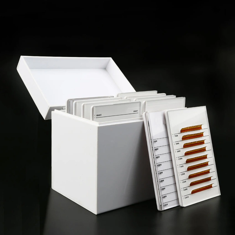 10パレットのまつ毛オーガナイザー、アクリルまつげボックスベンダー 