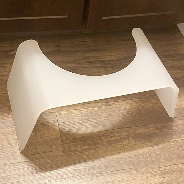 カスタムクリアスクワットポティアクリルスリムゴーストトイレスツール