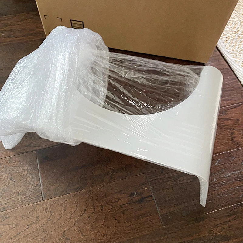 カスタムクリアスクワットポティアクリルスリムゴーストトイレスツール 