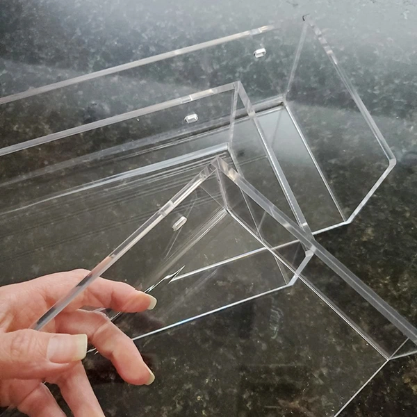 卸売透明フローティング棚壁掛けアクリル壁棚