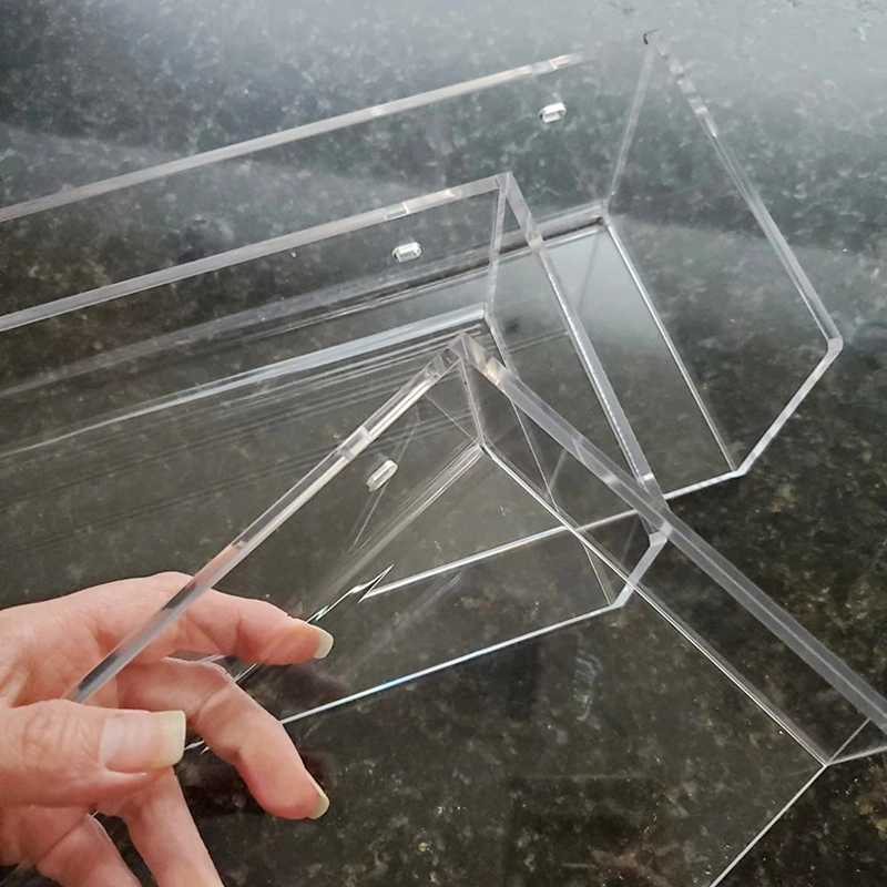 卸売透明フローティング棚壁掛けアクリル壁棚 