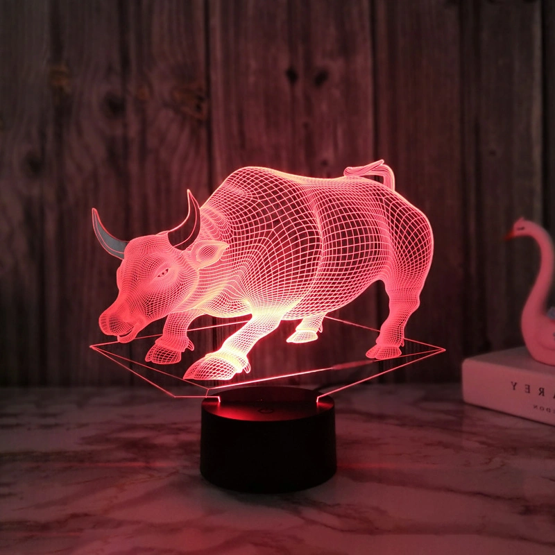 3Dナイトライトクリアアクリルシートベースライトサイン 