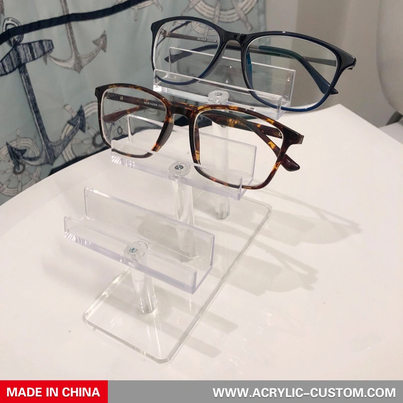 Custom 3 Tier Eyeglasses Frame Stand and Sunglasses Display